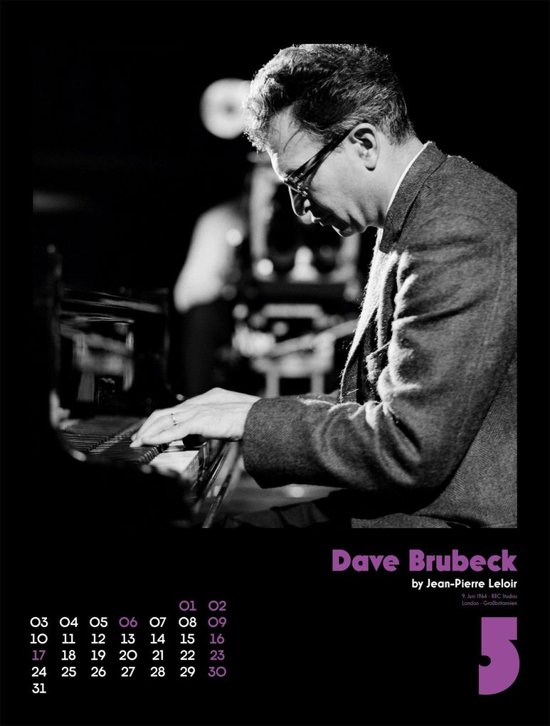 Weitere Ansicht: Jazz Kalender 2027 | Jean-Pierre Leloir, Ackermann Kunstverlag GmbH