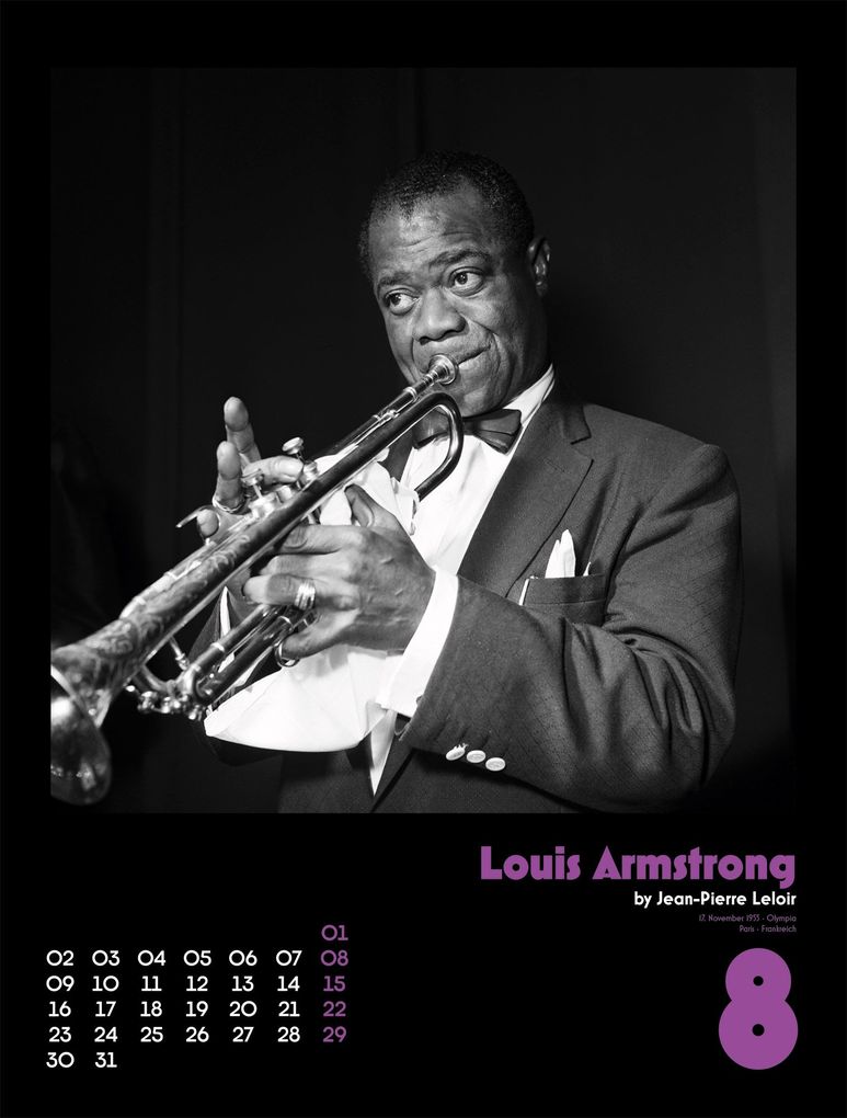 Weitere Ansicht: Jazz Kalender 2027 | Jean-Pierre Leloir, Ackermann Kunstverlag GmbH