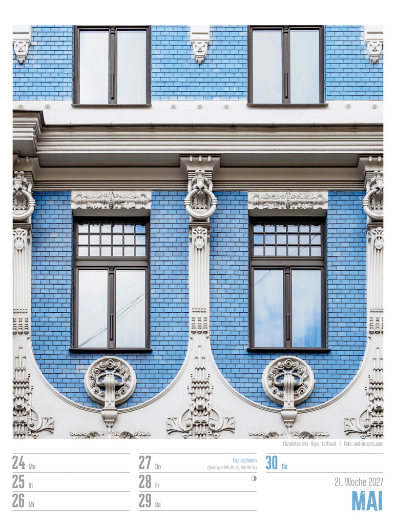 Weitere Ansicht: StadtBilder Wochenplaner Kalender 2027 | Ackermann Kunstverlag GmbH