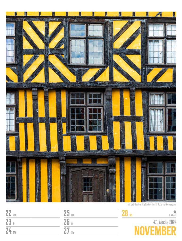 Weitere Ansicht: StadtBilder Wochenplaner Kalender 2027 | Ackermann Kunstverlag GmbH