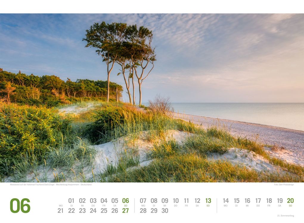 Weitere Ansicht: Ostsee ReiseLust Kalender 2027 | von Flensburg bis nach Usedom | Ackermann Kunstverlag GmbH