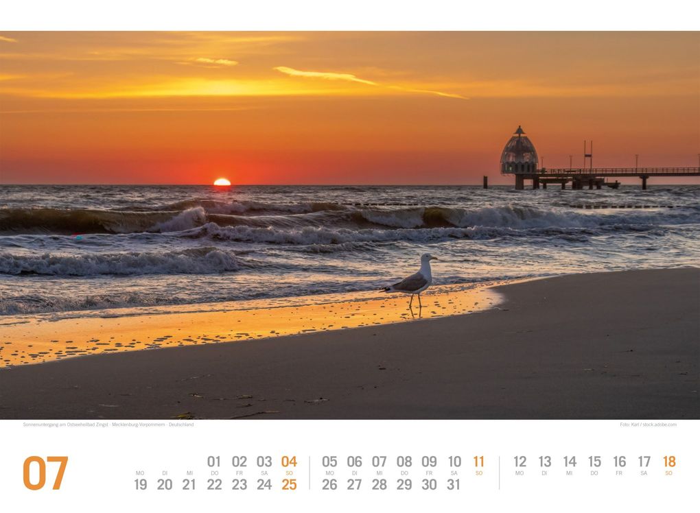 Weitere Ansicht: Ostsee ReiseLust Kalender 2027 | von Flensburg bis nach Usedom | Ackermann Kunstverlag GmbH