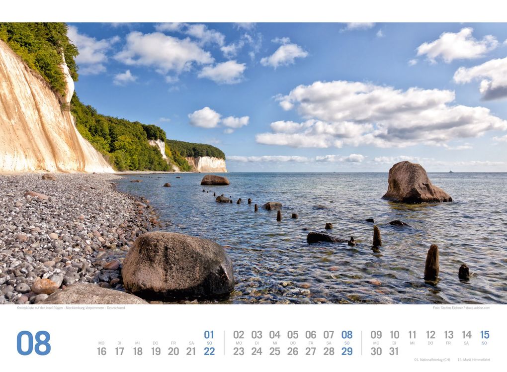 Weitere Ansicht: Ostsee ReiseLust Kalender 2027 | von Flensburg bis nach Usedom | Ackermann Kunstverlag GmbH