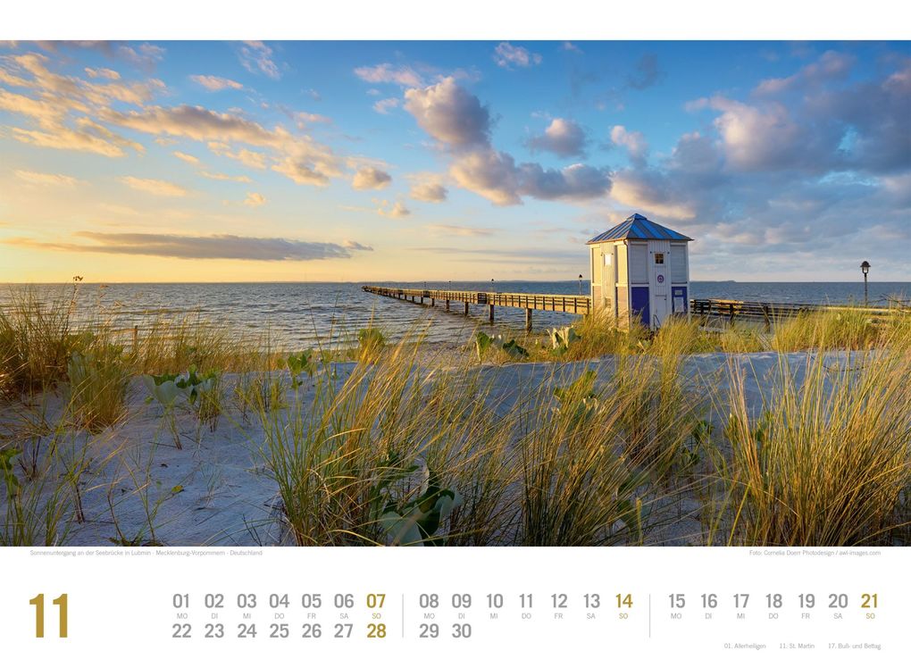 Weitere Ansicht: Ostsee ReiseLust Kalender 2027 | von Flensburg bis nach Usedom | Ackermann Kunstverlag GmbH