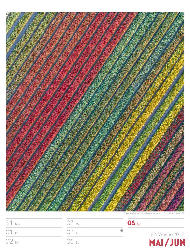 Weitere Ansicht: Welt von Oben Wochenplaner Luftbild-Kalender 2027 | Ackermann Kunstverlag GmbH