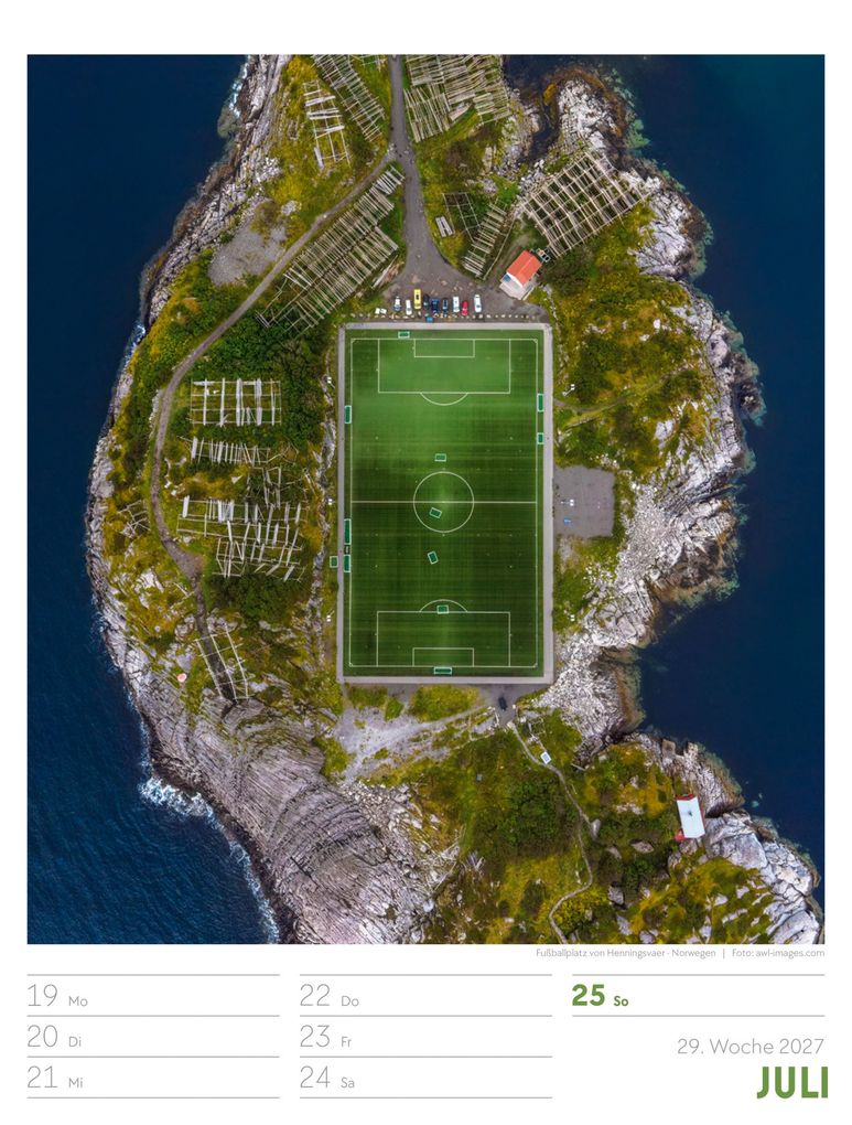 Weitere Ansicht: Welt von Oben Wochenplaner Luftbild-Kalender 2027 | Ackermann Kunstverlag GmbH