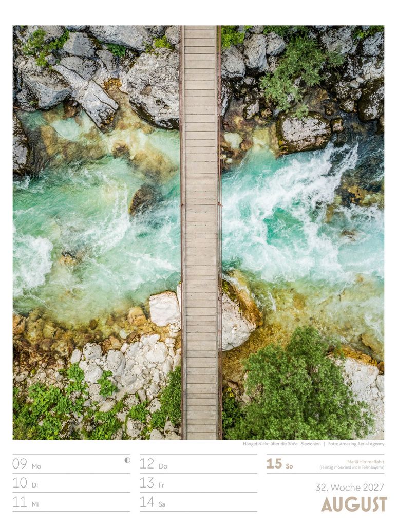 Weitere Ansicht: Welt von Oben Wochenplaner Luftbild-Kalender 2027 | Ackermann Kunstverlag GmbH