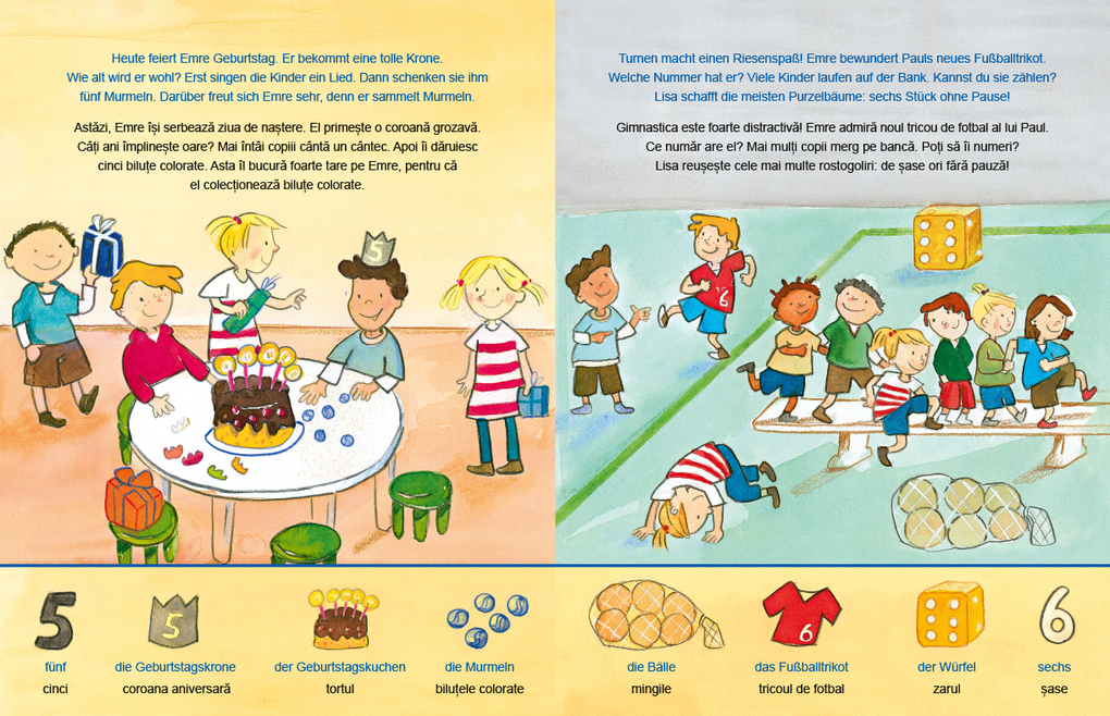 Weitere Ansicht: 1, 2, 3 im Kindergarten (Deutsch-Rumänisch) | Susanne Böse