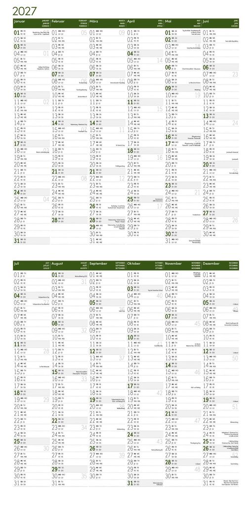 Weitere Ansicht: Alpen Kalender 2027 - 30x30 - Art12 | Ackermann Kunstverlag GmbH