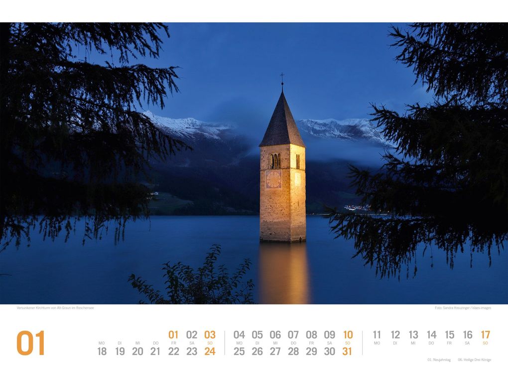 Weitere Ansicht: Südtirol ReiseLust Kalender 2027 | von Bozen bis zu den drei Zinnen | Ackermann Kunstverlag GmbH