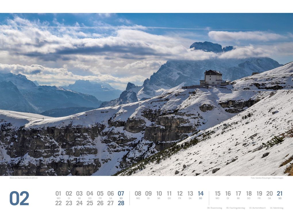 Weitere Ansicht: Südtirol ReiseLust Kalender 2027 | von Bozen bis zu den drei Zinnen | Ackermann Kunstverlag GmbH