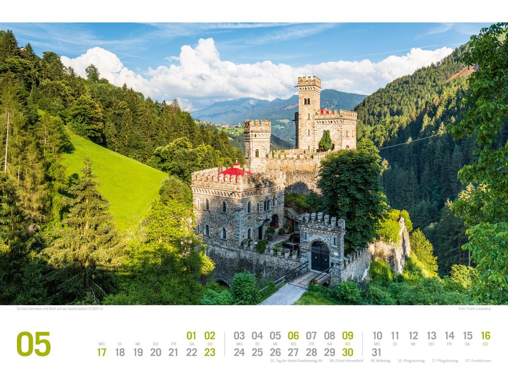 Weitere Ansicht: Südtirol ReiseLust Kalender 2027 | von Bozen bis zu den drei Zinnen | Ackermann Kunstverlag GmbH