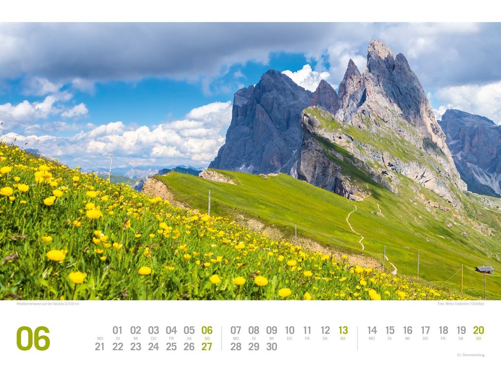 Weitere Ansicht: Südtirol ReiseLust Kalender 2027 | von Bozen bis zu den drei Zinnen | Ackermann Kunstverlag GmbH