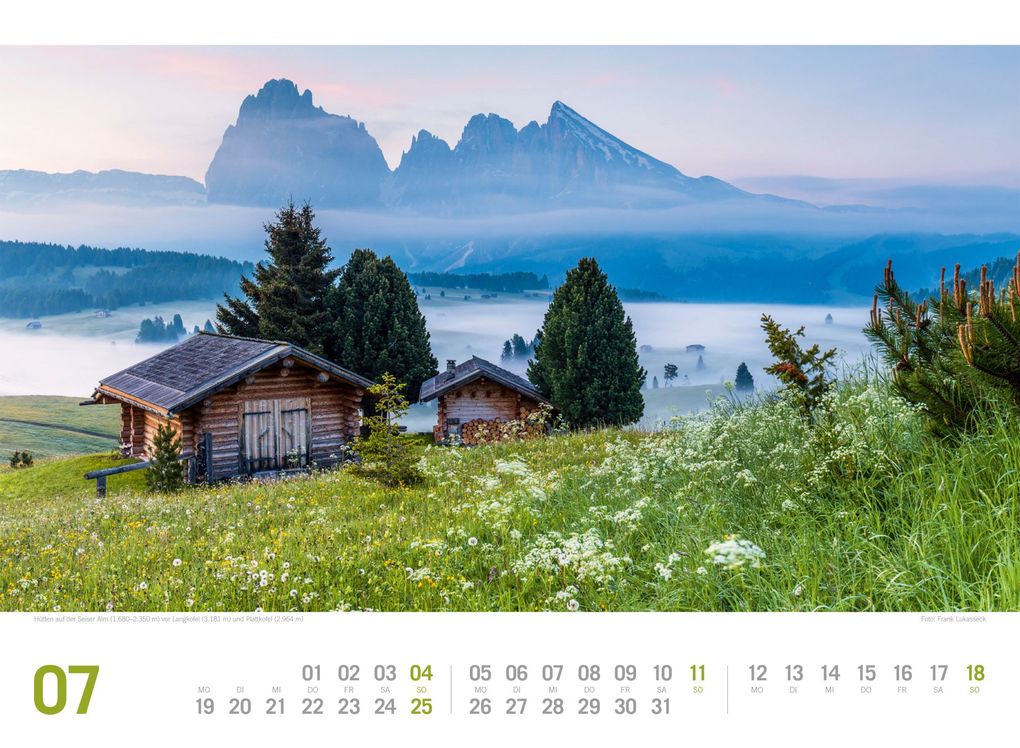 Weitere Ansicht: Südtirol ReiseLust Kalender 2027 | von Bozen bis zu den drei Zinnen | Ackermann Kunstverlag GmbH