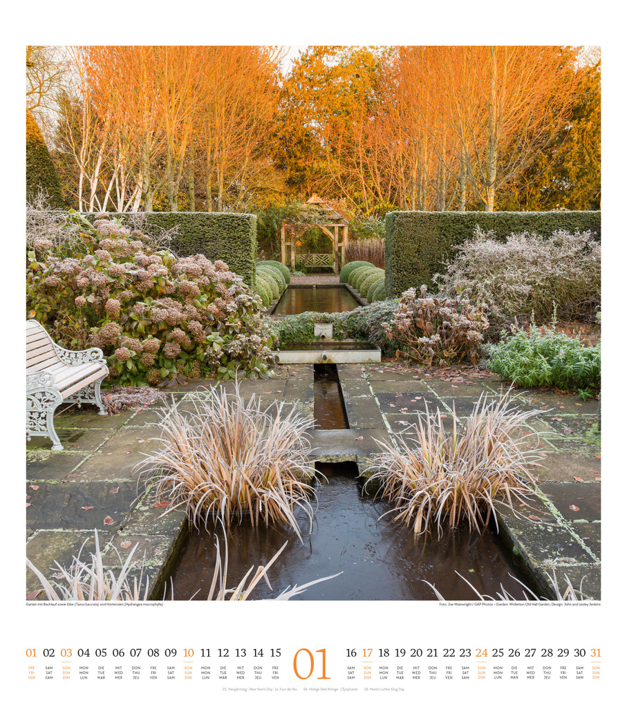 Weitere Ansicht: Paradiesische Gärten Kalender 2027 | Ackermann Kunstverlag GmbH