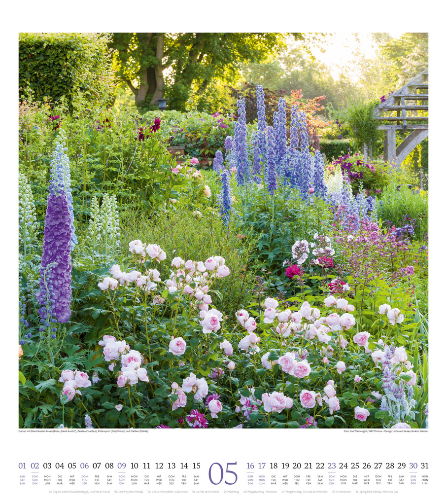 Weitere Ansicht: Paradiesische Gärten Kalender 2027 | Ackermann Kunstverlag GmbH