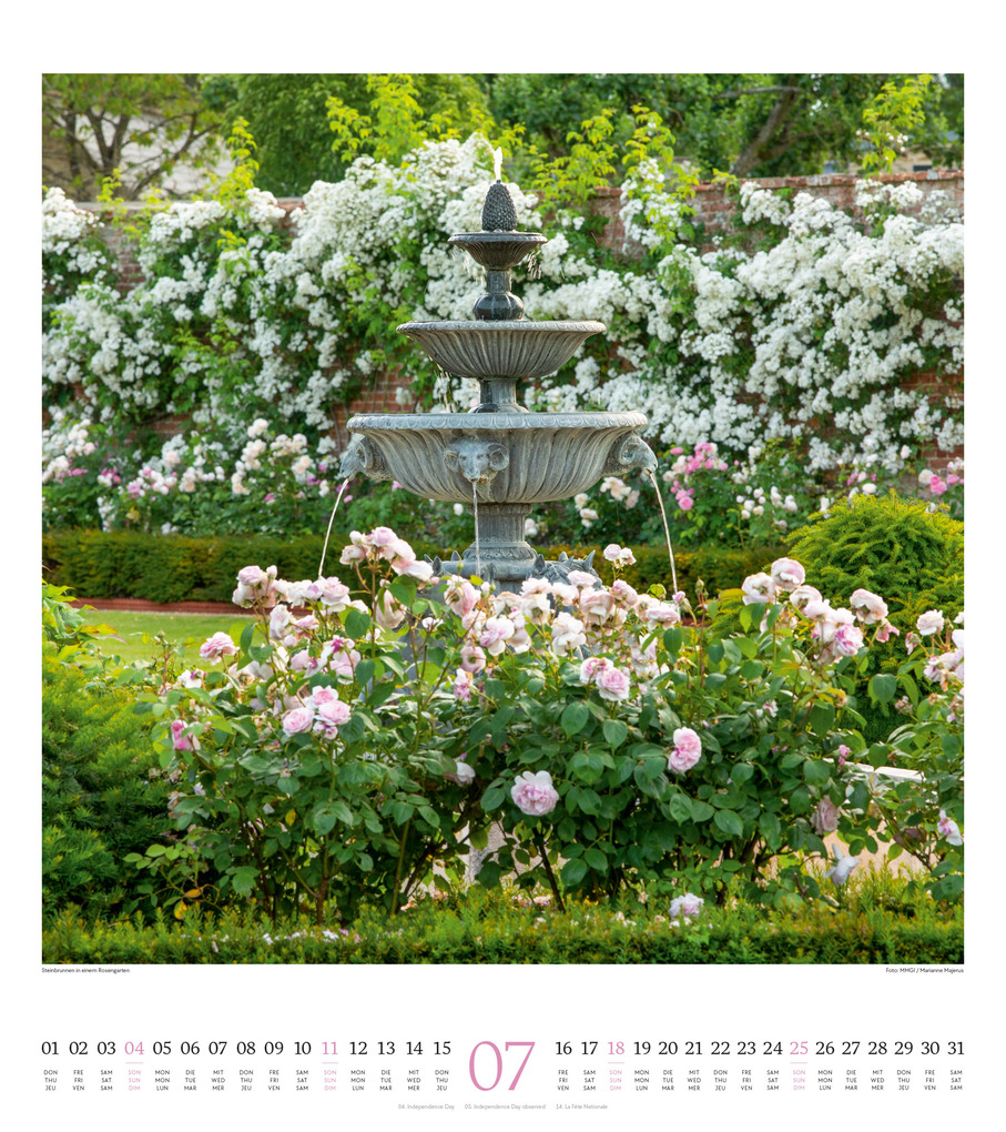 Weitere Ansicht: Paradiesische Gärten Kalender 2027 | Ackermann Kunstverlag GmbH