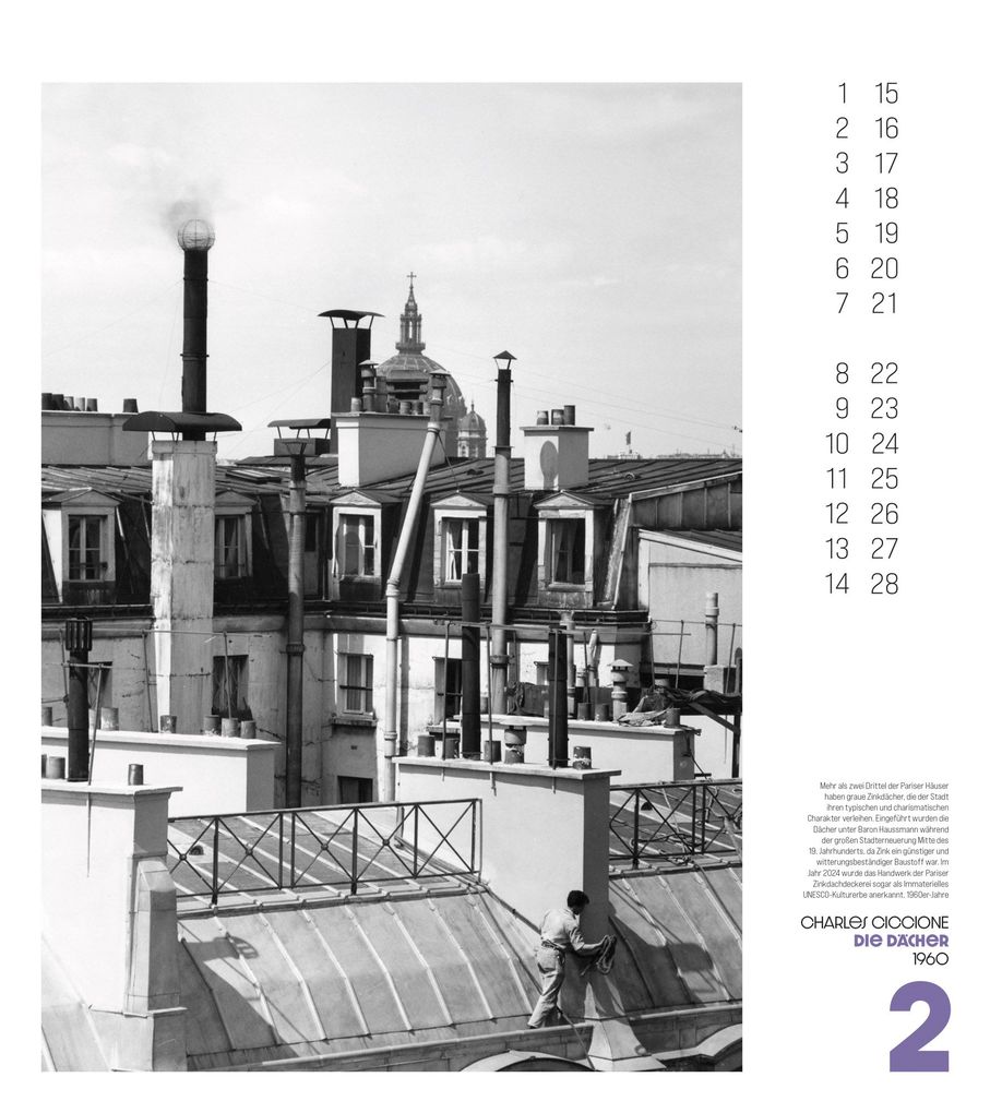 Weitere Ansicht: Paris, mon Amour Kalender 2027 | Ackermann Kunstverlag GmbH