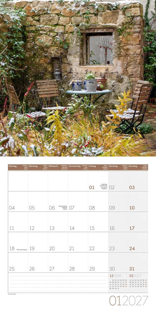 Weitere Ansicht: In meinem Garten Kalender 2027 - 30x30 - Art12 | Ackermann Kunstverlag GmbH
