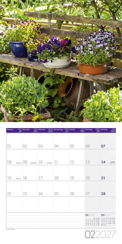 Weitere Ansicht: In meinem Garten Kalender 2027 - 30x30 - Art12 | Ackermann Kunstverlag GmbH
