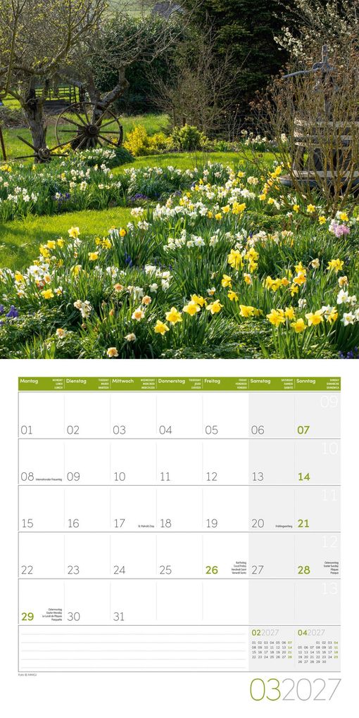 Weitere Ansicht: In meinem Garten Kalender 2027 - 30x30 - Art12 | Ackermann Kunstverlag GmbH