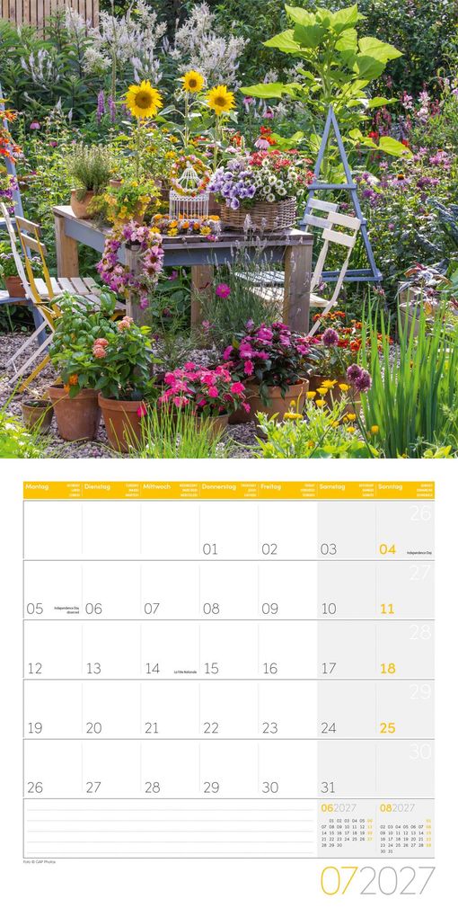 Weitere Ansicht: In meinem Garten Kalender 2027 - 30x30 - Art12 | Ackermann Kunstverlag GmbH