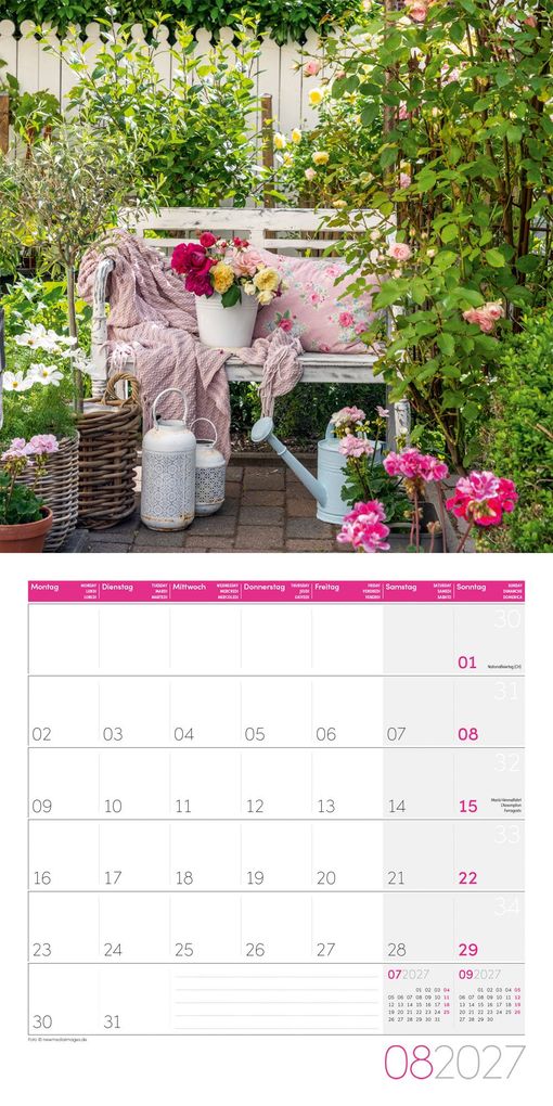 Weitere Ansicht: In meinem Garten Kalender 2027 - 30x30 - Art12 | Ackermann Kunstverlag GmbH