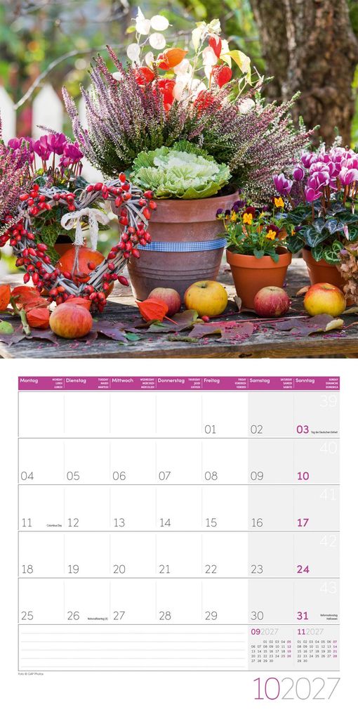 Weitere Ansicht: In meinem Garten Kalender 2027 - 30x30 - Art12 | Ackermann Kunstverlag GmbH
