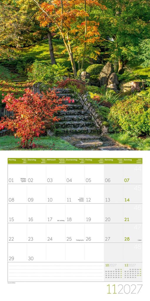 Weitere Ansicht: In meinem Garten Kalender 2027 - 30x30 - Art12 | Ackermann Kunstverlag GmbH