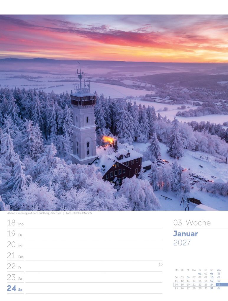 Weitere Ansicht: Malerisches Deutschland Wochenplaner Kalender 2027 | Ackermann Kunstverlag GmbH
