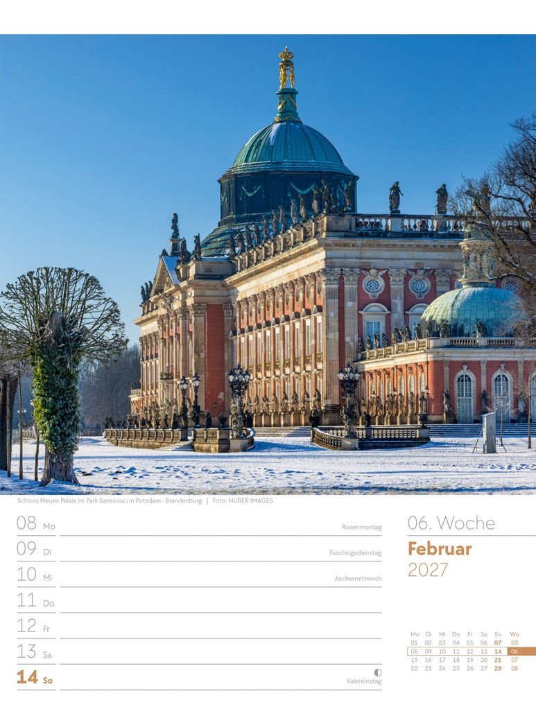 Weitere Ansicht: Malerisches Deutschland Wochenplaner Kalender 2027 | Ackermann Kunstverlag GmbH