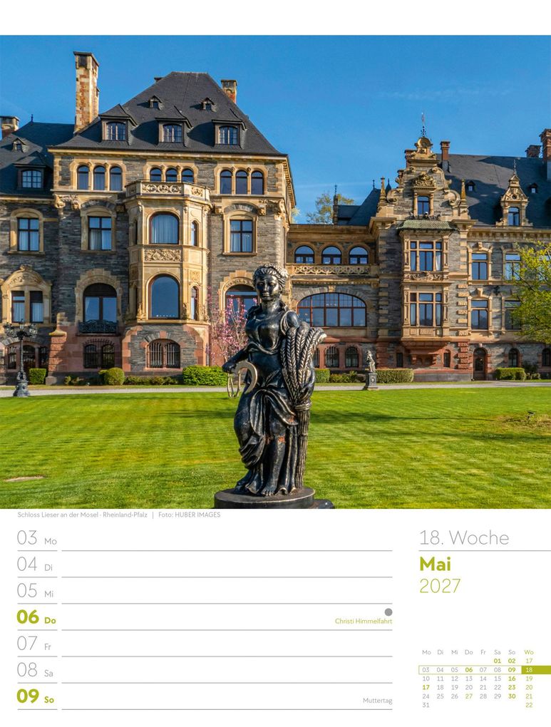 Weitere Ansicht: Malerisches Deutschland Wochenplaner Kalender 2027 | Ackermann Kunstverlag GmbH