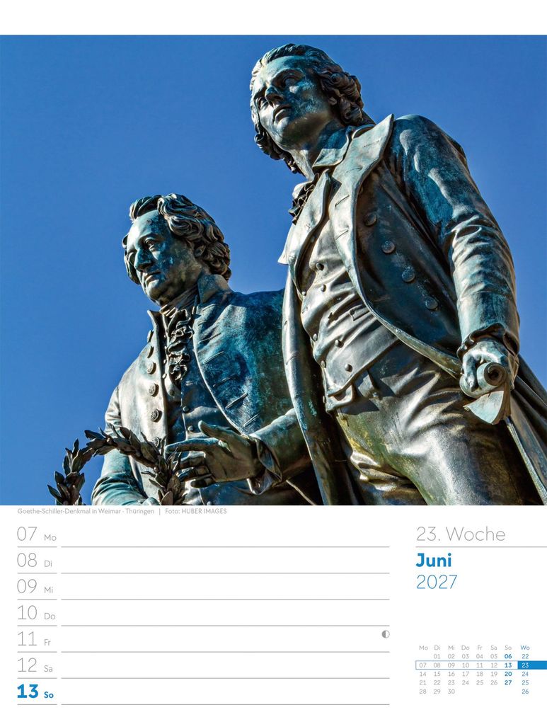 Weitere Ansicht: Malerisches Deutschland Wochenplaner Kalender 2027 | Ackermann Kunstverlag GmbH