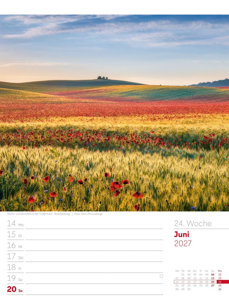 Weitere Ansicht: Malerisches Deutschland Wochenplaner Kalender 2027 | Ackermann Kunstverlag GmbH