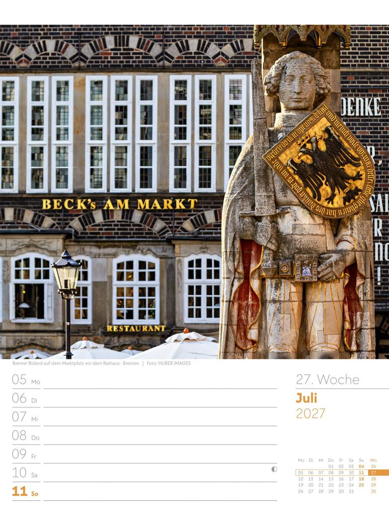 Weitere Ansicht: Malerisches Deutschland Wochenplaner Kalender 2027 | Ackermann Kunstverlag GmbH