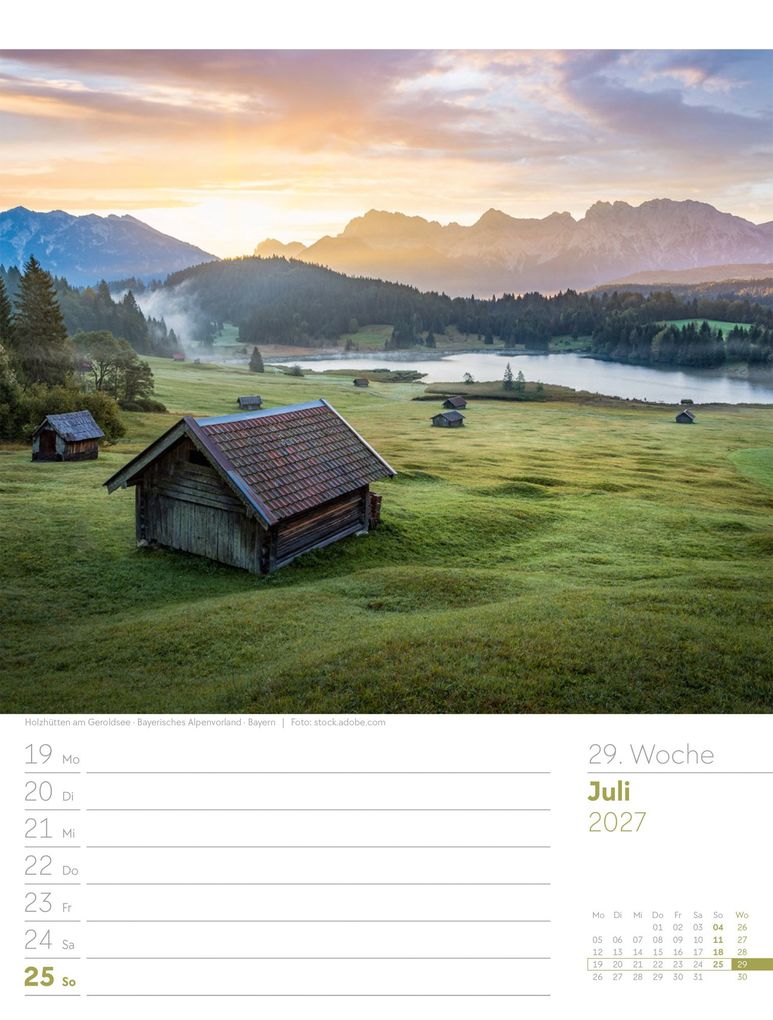 Weitere Ansicht: Malerisches Deutschland Wochenplaner Kalender 2027 | Ackermann Kunstverlag GmbH