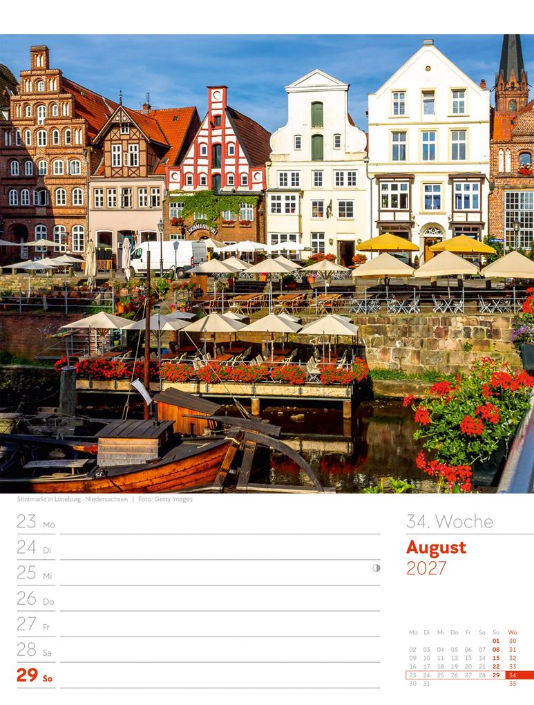 Weitere Ansicht: Malerisches Deutschland Wochenplaner Kalender 2027 | Ackermann Kunstverlag GmbH