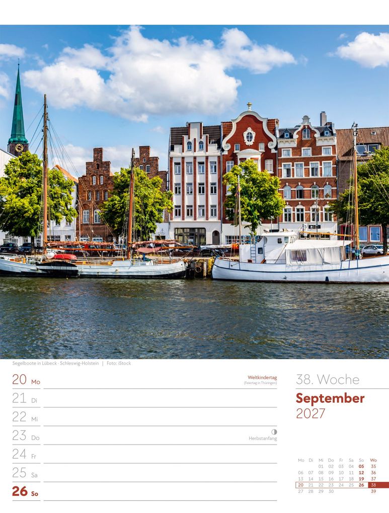 Weitere Ansicht: Malerisches Deutschland Wochenplaner Kalender 2027 | Ackermann Kunstverlag GmbH