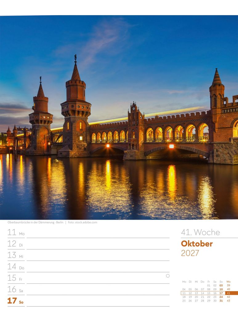 Weitere Ansicht: Malerisches Deutschland Wochenplaner Kalender 2027 | Ackermann Kunstverlag GmbH