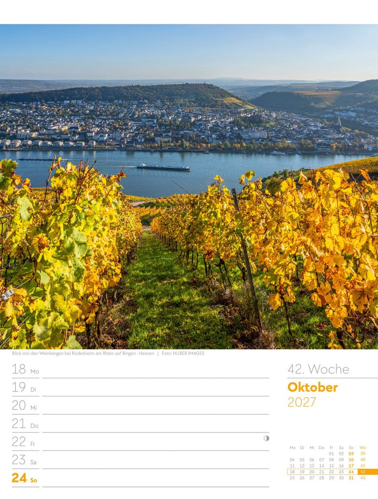 Weitere Ansicht: Malerisches Deutschland Wochenplaner Kalender 2027 | Ackermann Kunstverlag GmbH