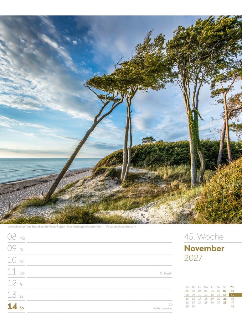 Weitere Ansicht: Malerisches Deutschland Wochenplaner Kalender 2027 | Ackermann Kunstverlag GmbH