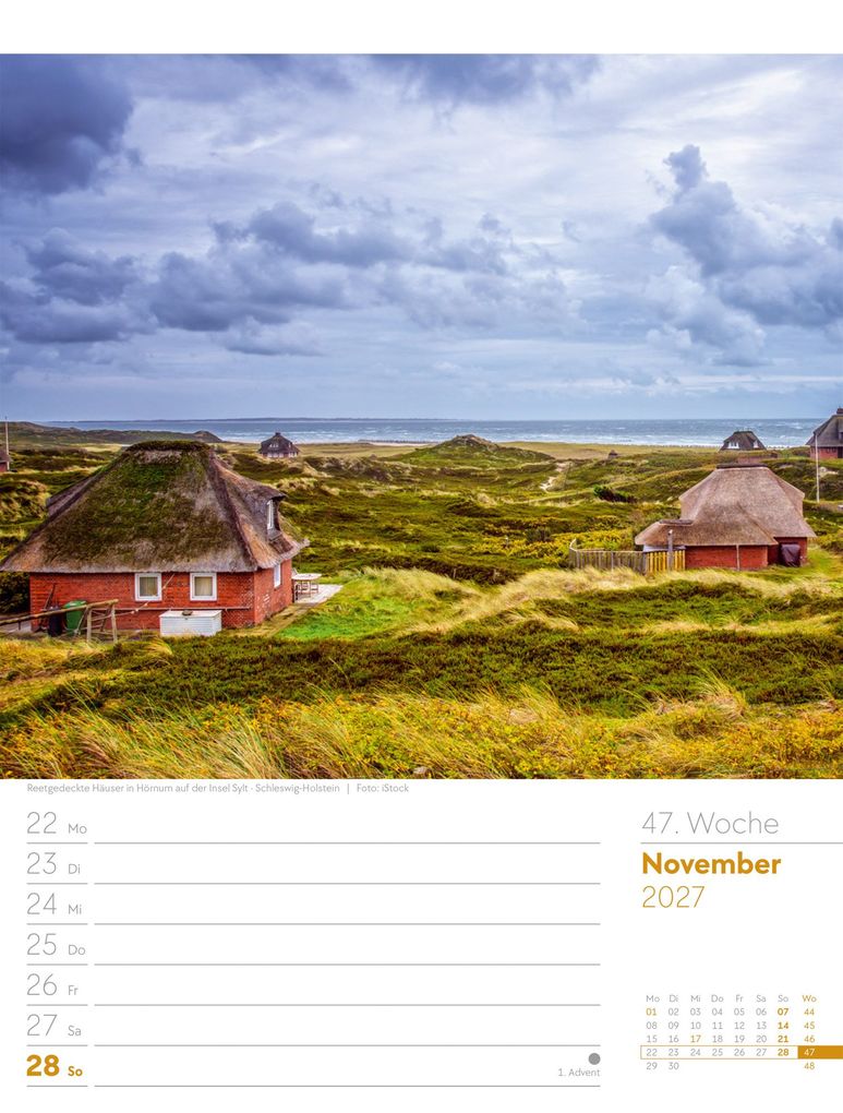 Weitere Ansicht: Malerisches Deutschland Wochenplaner Kalender 2027 | Ackermann Kunstverlag GmbH