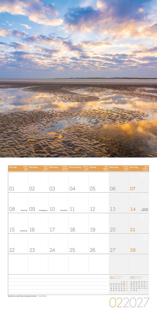 Weitere Ansicht: Magie des Lichts Kalender 2027 - 30x30 - Art12 | Ackermann Kunstverlag GmbH