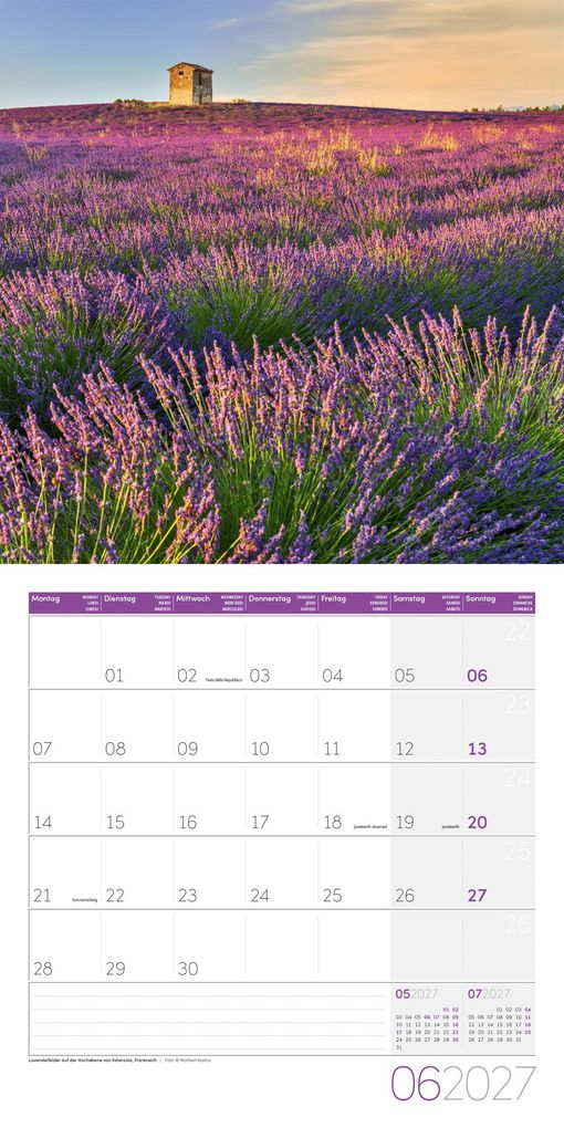 Weitere Ansicht: Magie des Lichts Kalender 2027 - 30x30 - Art12 | Ackermann Kunstverlag GmbH