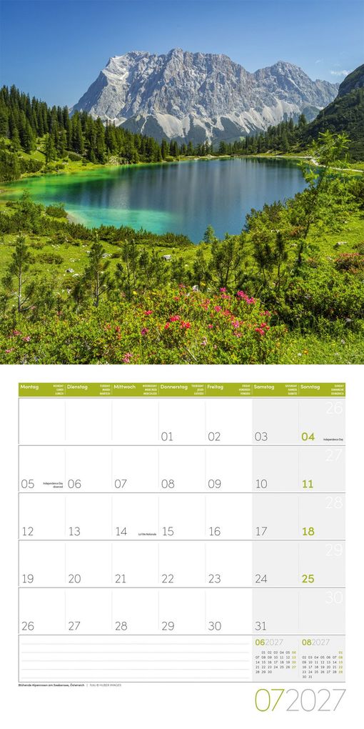 Weitere Ansicht: Magie des Lichts Kalender 2027 - 30x30 - Art12 | Ackermann Kunstverlag GmbH
