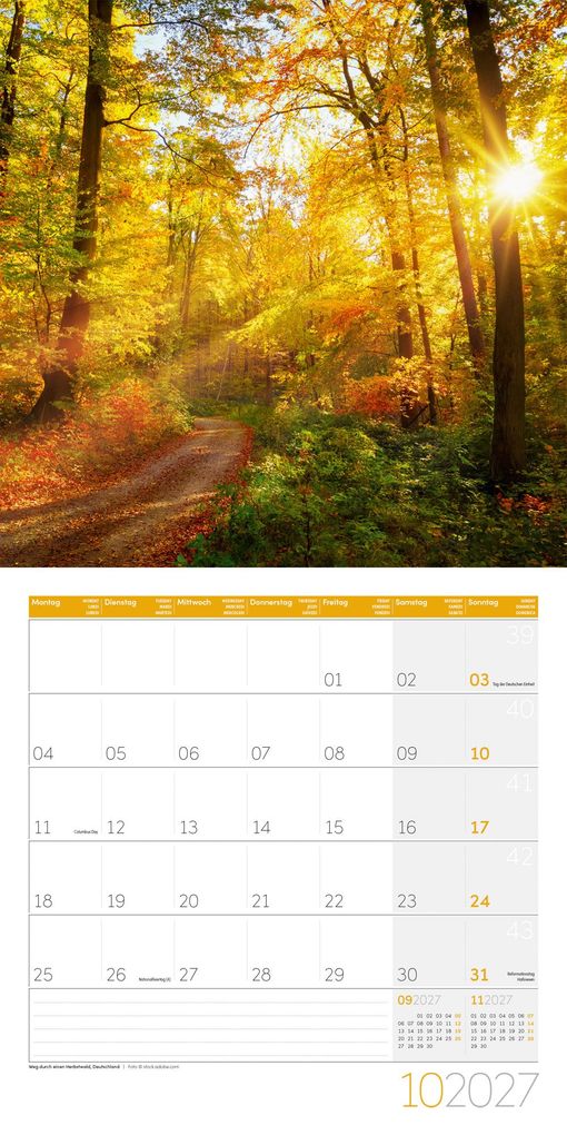 Weitere Ansicht: Magie des Lichts Kalender 2027 - 30x30 - Art12 | Ackermann Kunstverlag GmbH