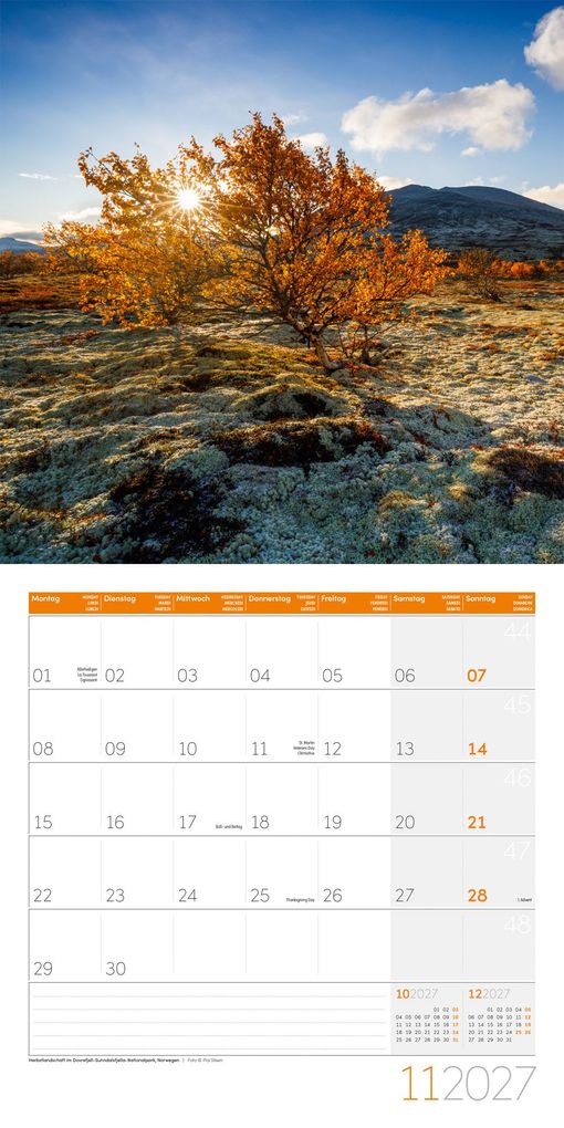 Weitere Ansicht: Magie des Lichts Kalender 2027 - 30x30 - Art12 | Ackermann Kunstverlag GmbH