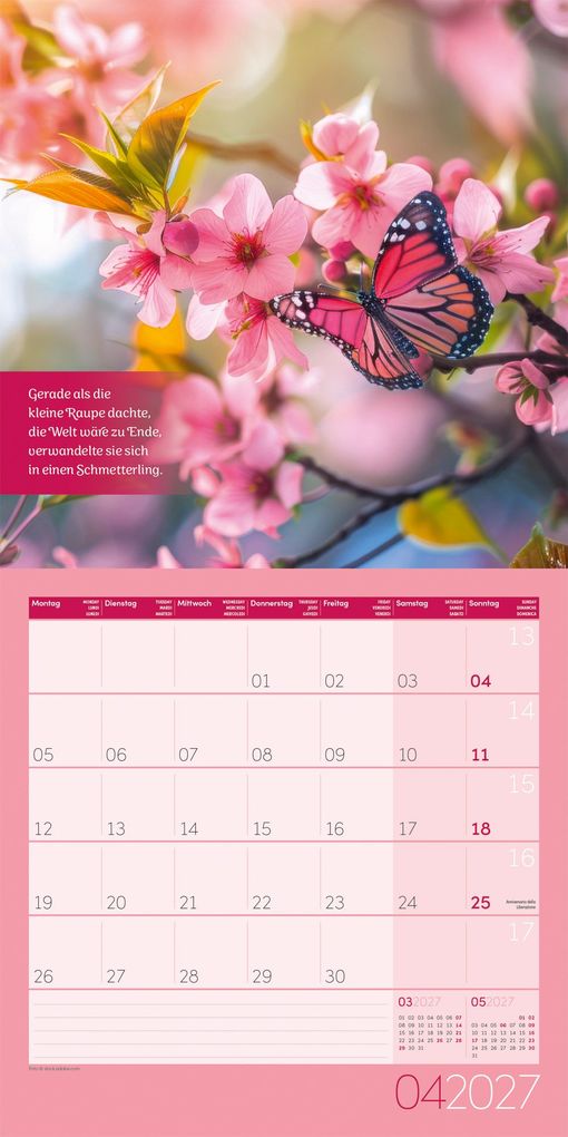 Weitere Ansicht: Alles wird gut Kalender 2027 - 30x30 - Art12 | Ackermann Kunstverlag GmbH