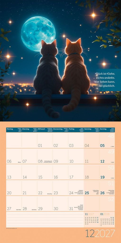 Weitere Ansicht: Alles wird gut Kalender 2027 - 30x30 - Art12 | Ackermann Kunstverlag GmbH