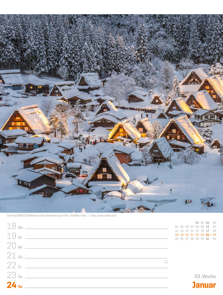 Weitere Ansicht: Japan Wochenplaner Kalender 2027 | Das Land der aufgehenden Sonne | Ackermann Kunstverlag GmbH